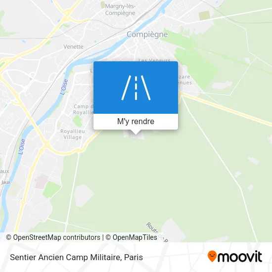 Sentier Ancien Camp Militaire plan