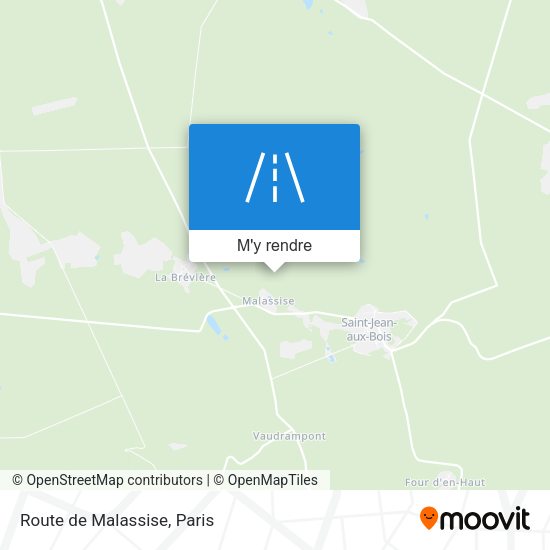 Route de Malassise plan