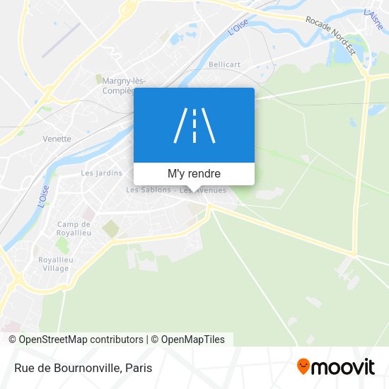 Rue de Bournonville plan