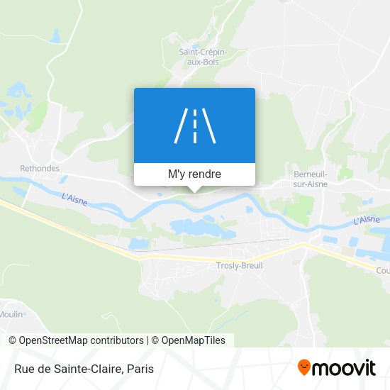 Rue de Sainte-Claire plan