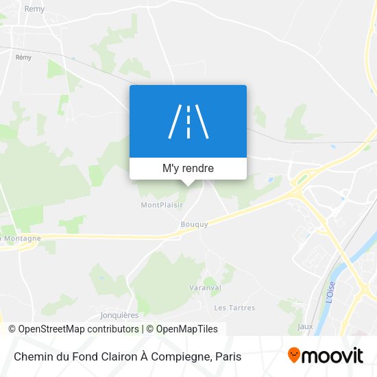 Chemin du Fond Clairon À Compiegne plan