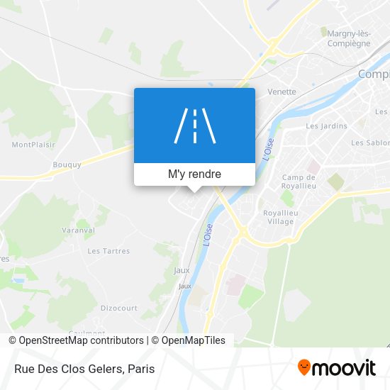 Rue Des Clos Gelers plan