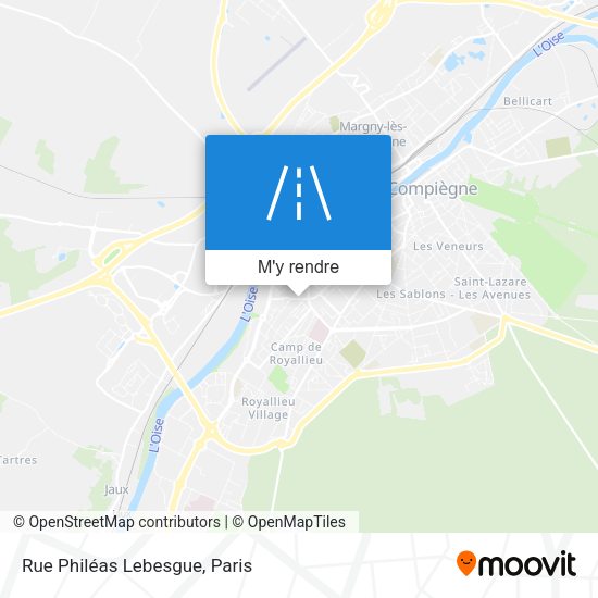 Rue Philéas Lebesgue plan