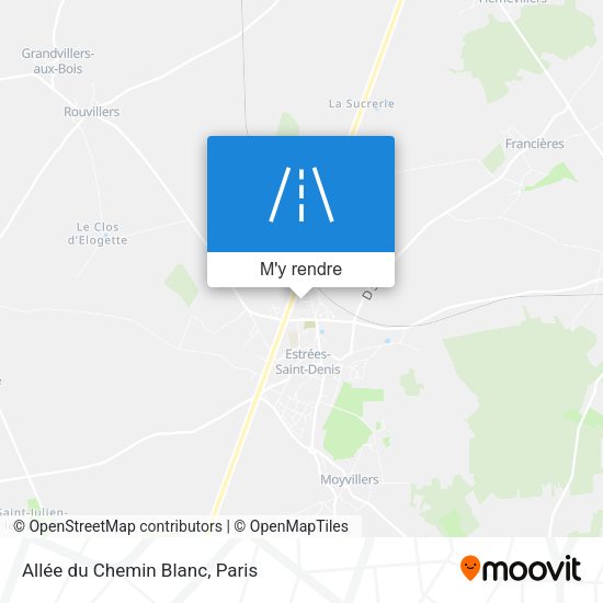 Allée du Chemin Blanc plan