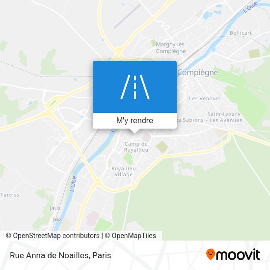 Rue Anna de Noailles plan