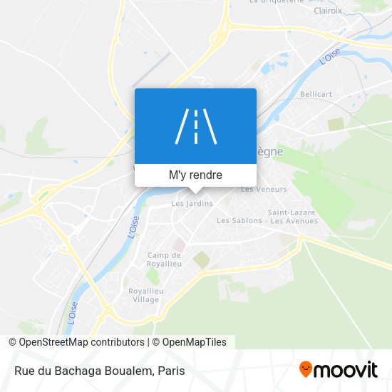 Rue du Bachaga Boualem plan