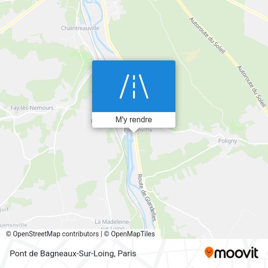 Pont de Bagneaux-Sur-Loing plan