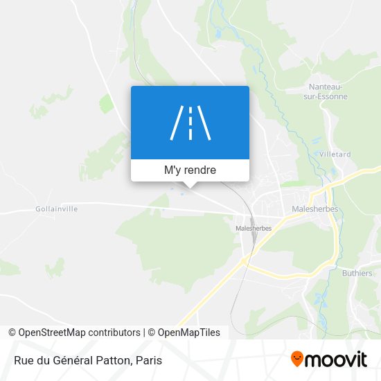 Rue du Général Patton plan