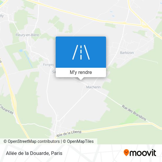 Allée de la Douarde plan