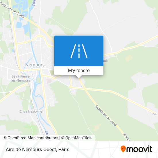 Aire de Nemours Ouest plan