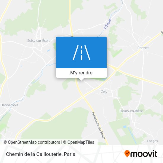 Chemin de la Caillouterie plan