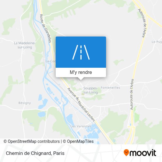 Chemin de Chignard plan