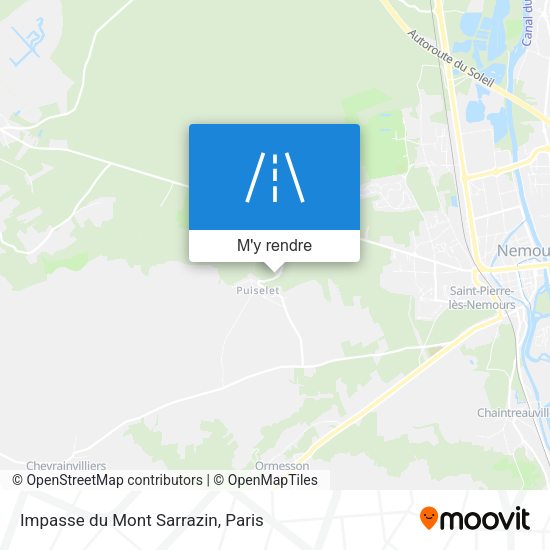 Impasse du Mont Sarrazin plan