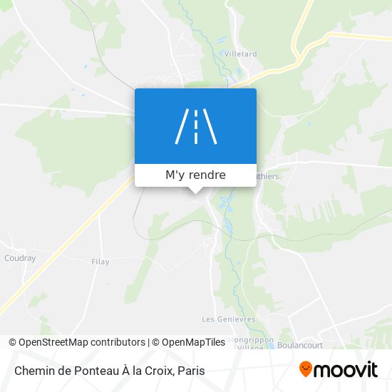 Chemin de Ponteau À la Croix plan