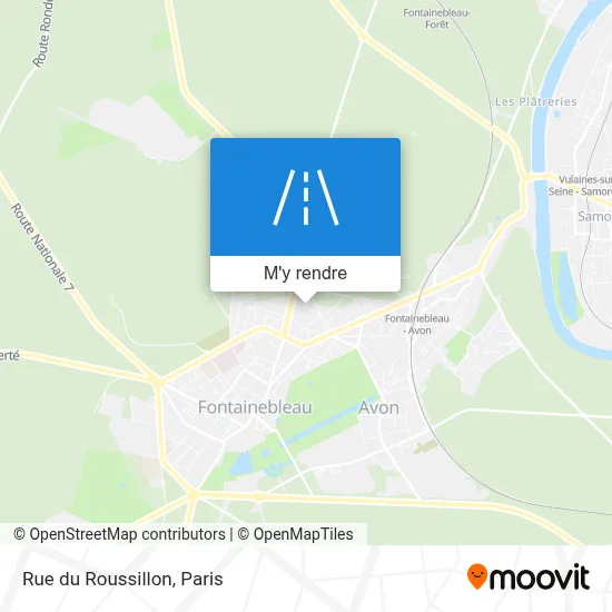 Rue du Roussillon plan