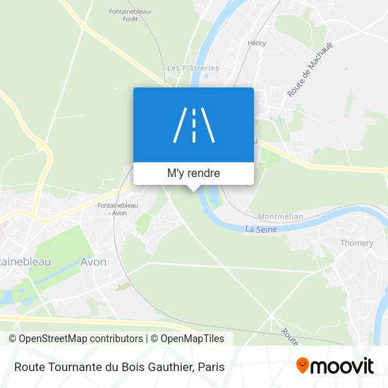 Route Tournante du Bois Gauthier plan