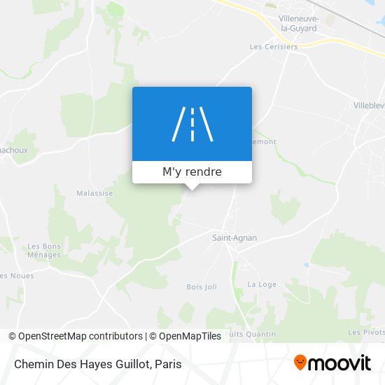 Chemin Des Hayes Guillot plan