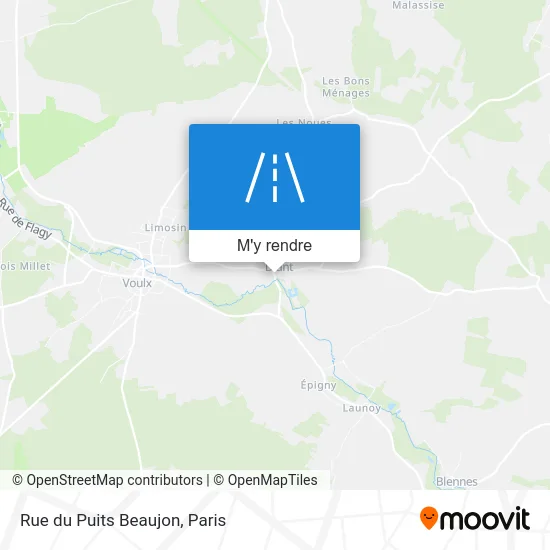 Rue du Puits Beaujon plan