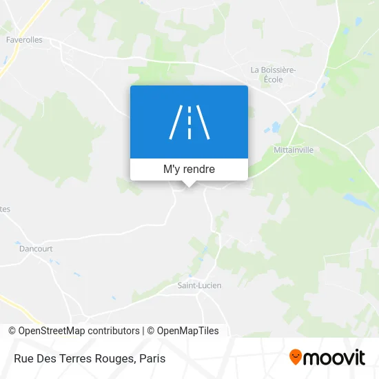 Rue Des Terres Rouges plan