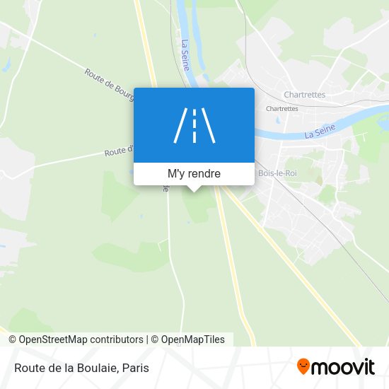 Route de la Boulaie plan