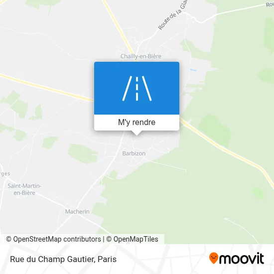 Rue du Champ Gautier plan