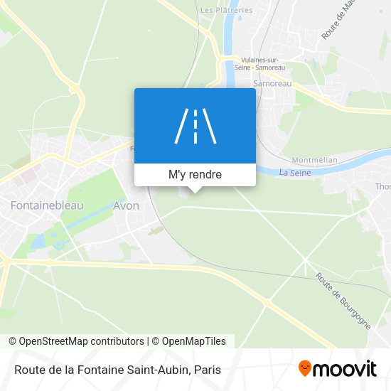 Route de la Fontaine Saint-Aubin plan