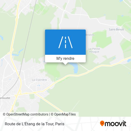 Route de L'Étang de la Tour plan