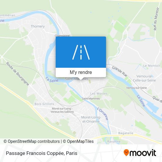 Passage Francois Coppée plan