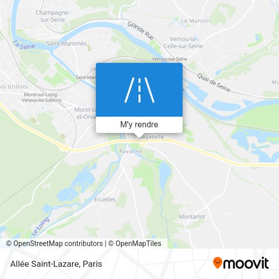 Allée Saint-Lazare plan