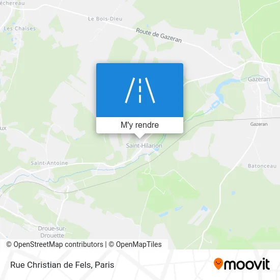 Rue Christian de Fels plan