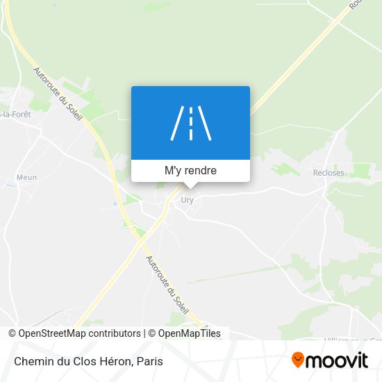 Chemin du Clos Héron plan