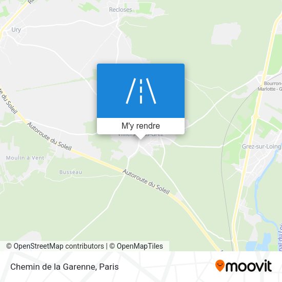 Chemin de la Garenne plan
