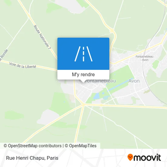 Rue Henri Chapu plan