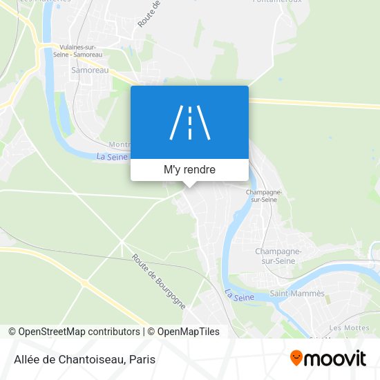 Allée de Chantoiseau plan