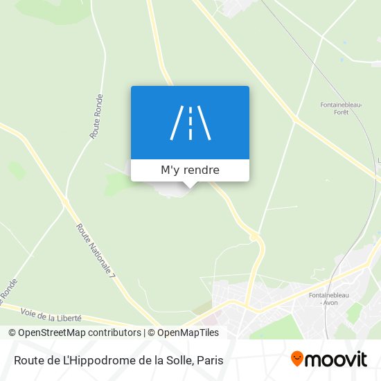 Route de L'Hippodrome de la Solle plan