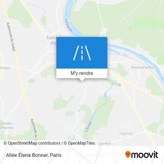 Allée Élena Bonner plan