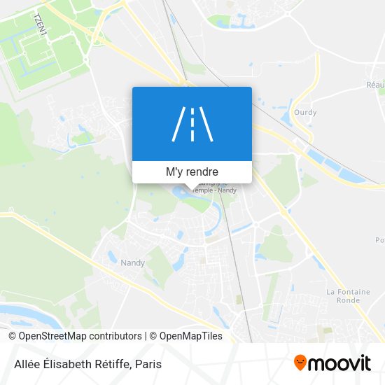 Allée Élisabeth Rétiffe plan