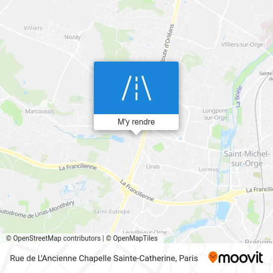 Rue de L'Ancienne Chapelle Sainte-Catherine plan