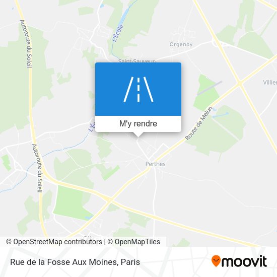 Rue de la Fosse Aux Moines plan