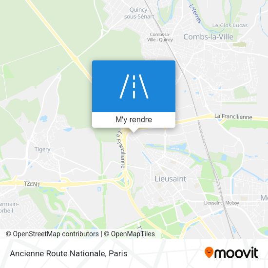 Ancienne Route Nationale plan