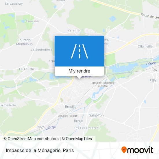 Impasse de la Ménagerie plan