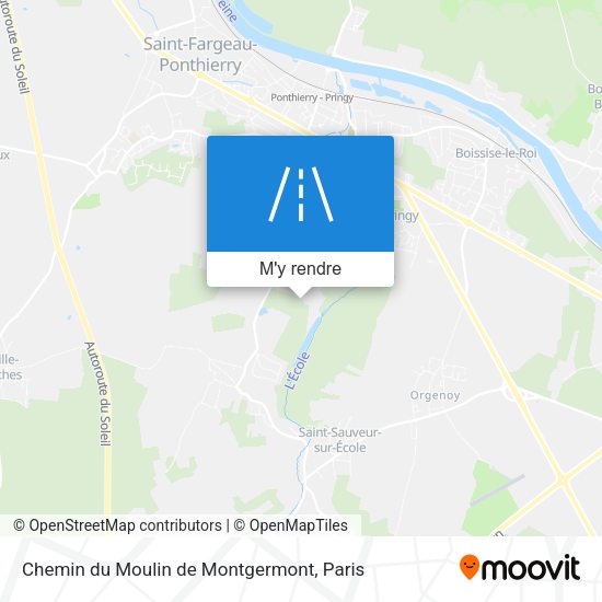 Chemin du Moulin de Montgermont plan