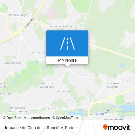 Impasse du Clos de la Roncière plan