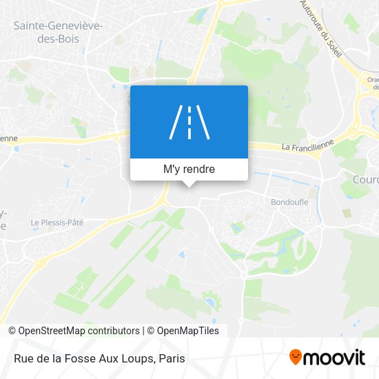 Rue de la Fosse Aux Loups plan