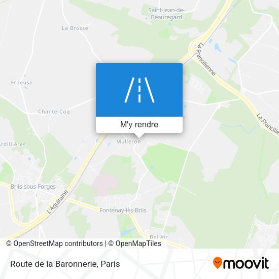 Route de la Baronnerie plan