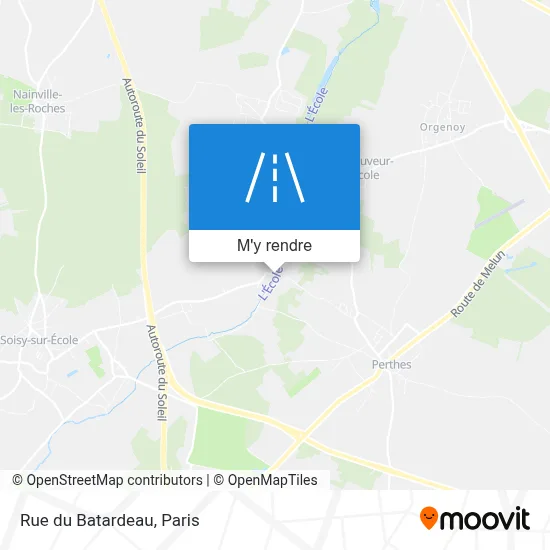 Rue du Batardeau plan