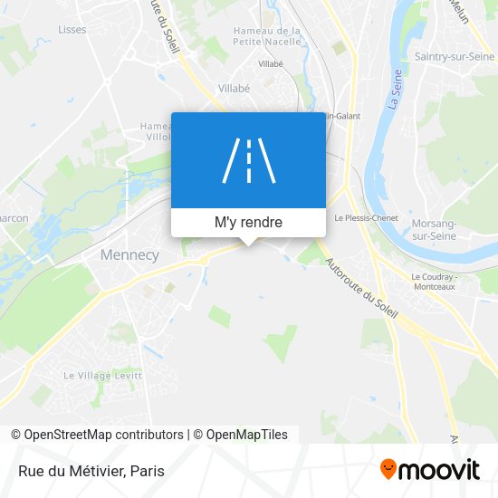 Rue du Métivier plan