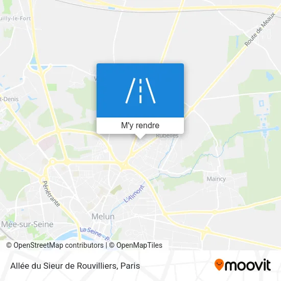 Allée du Sieur de Rouvilliers plan