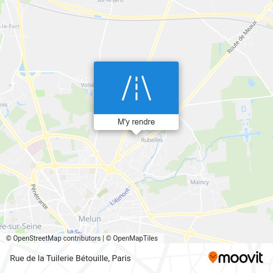 Rue de la Tuilerie Bétouille plan