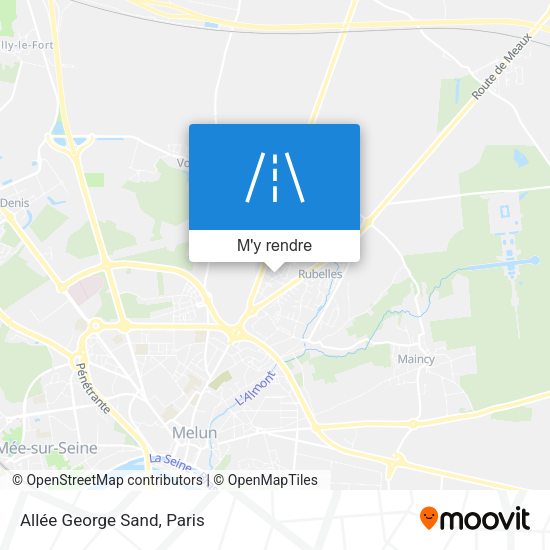 Allée George Sand plan